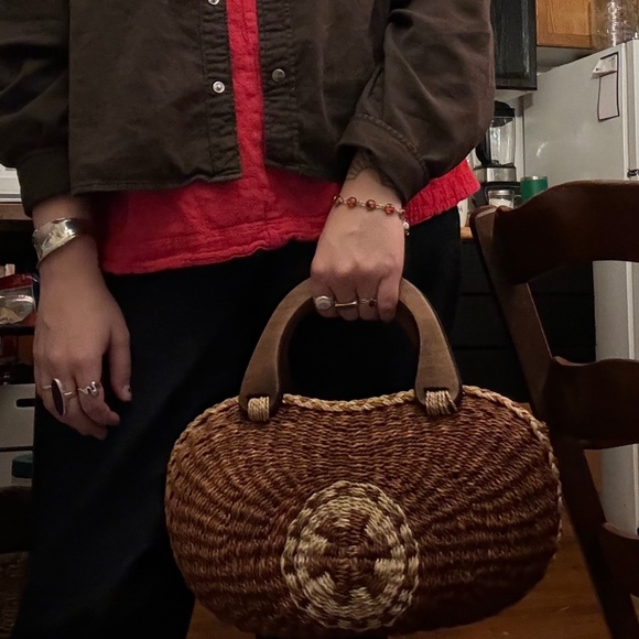 Vintage Basket Handbag - Picture 1 of 5